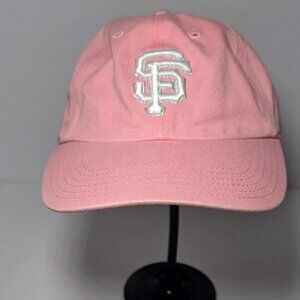 '47 Twins Womens Pink And White San Francisco Giants Adjustable Baseball Hat